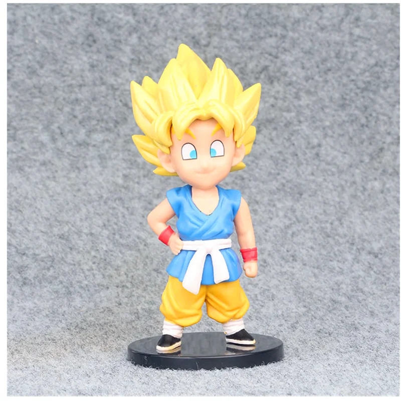 Плавки с драконом 10-12 см 7 шт./компл. Son Goku Bulma ПВХ модель коллекции игрушки для