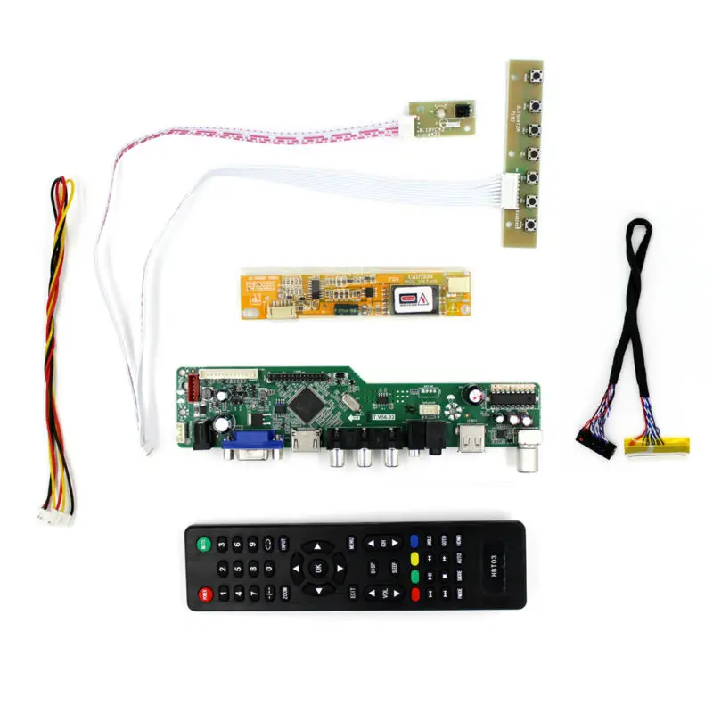 TV HD MI VGA AV плата ЖК-контроллера с USB для ЖК-панели 15 6 дюймов 16 1366x768 LP156WH1 LTN160AT01 |