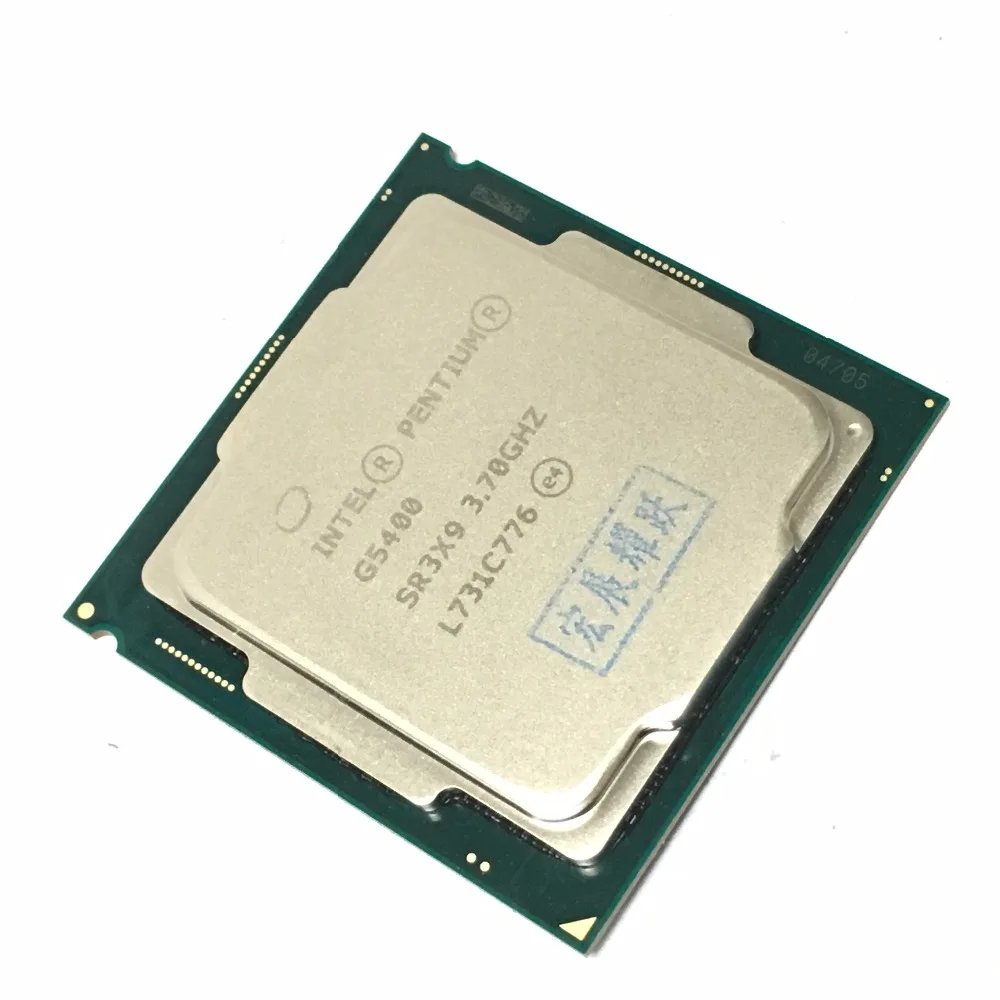 Intel ПК настольный компьютер процессор Pentium G5400 3,7G 512KB 4MB cpu LGA 1151-land FC-LGA 14 нанометров двухъядерный процессор