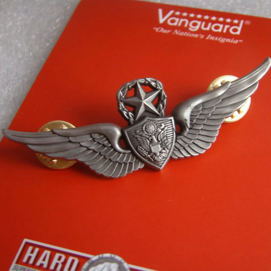 WW2 армии США военный мастер армии авиационный значок Wings PIN INSIGNIA METAL