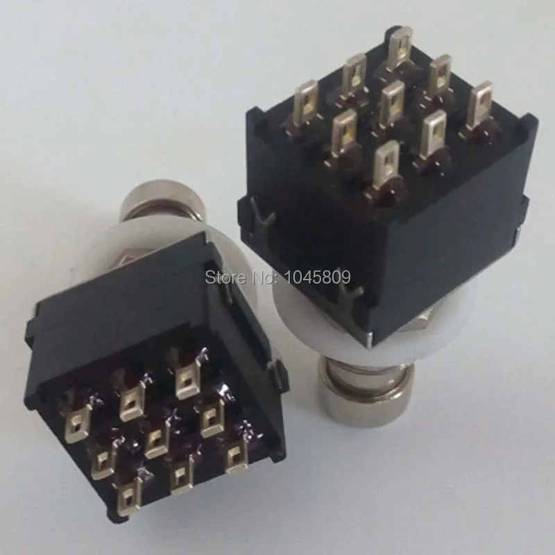 10 x 3PDT 9PIN ножной переключатель для коробка педалей эффектов для гитары топает, ножной металлический переключатель True Bypass аксессуары для гитары