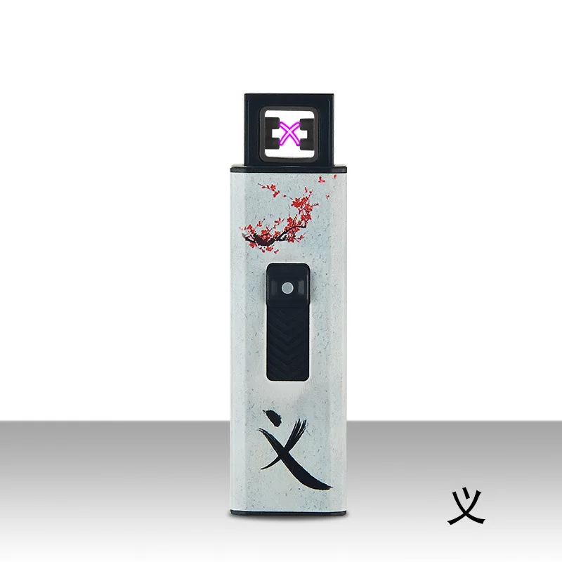 7 Мини Портативный USB Зажигалка двойной металлический ветрозащитный прикуриватель Безопасный Прочный Электрический Зажигалка креативная u-дисковая форма гаджеты для мужчин - Цвет: 7