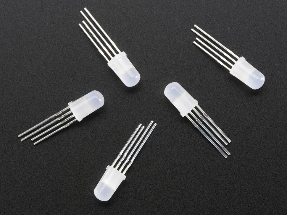 Хит продаж APA106 5 мм 8 полноцветные светодиодные бусины прямые RGB LED | Лампы и