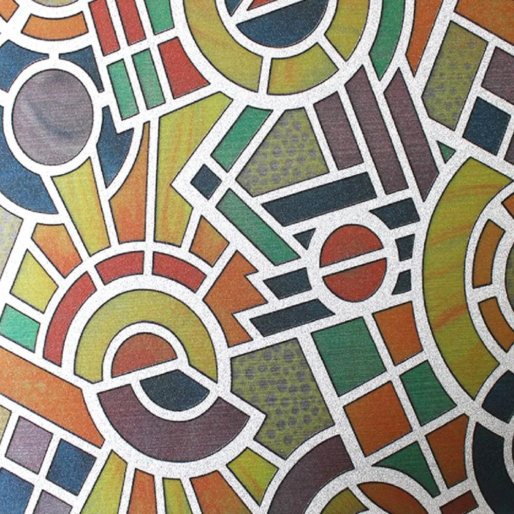 5 м ретро цветные узоры непрозрачные матовые оконные пленки виниловые