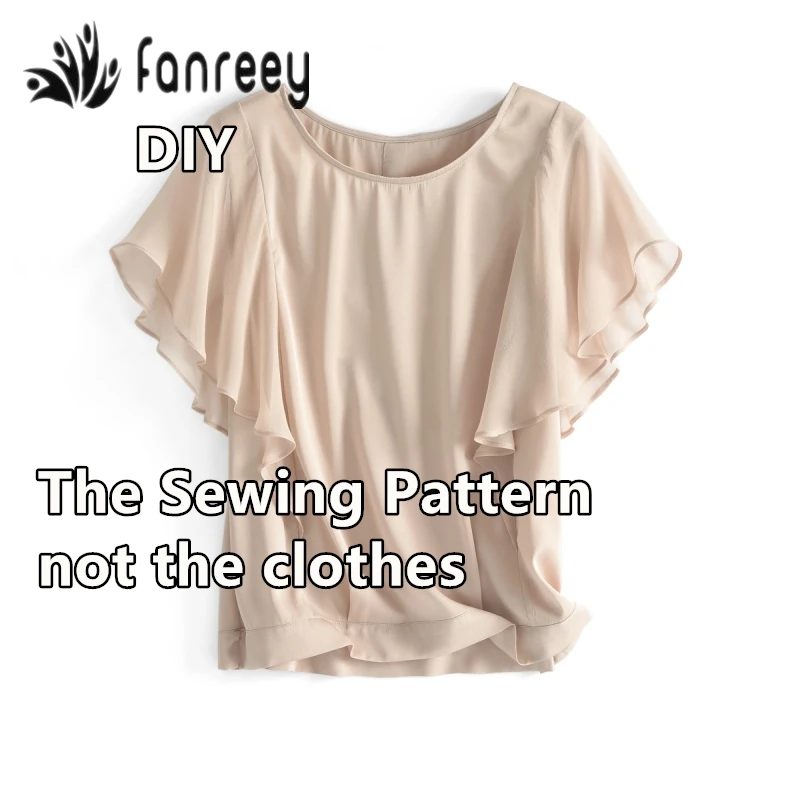 Выкройки леди платье с расклешенными рукавами фасона шелковая блузка patrones де