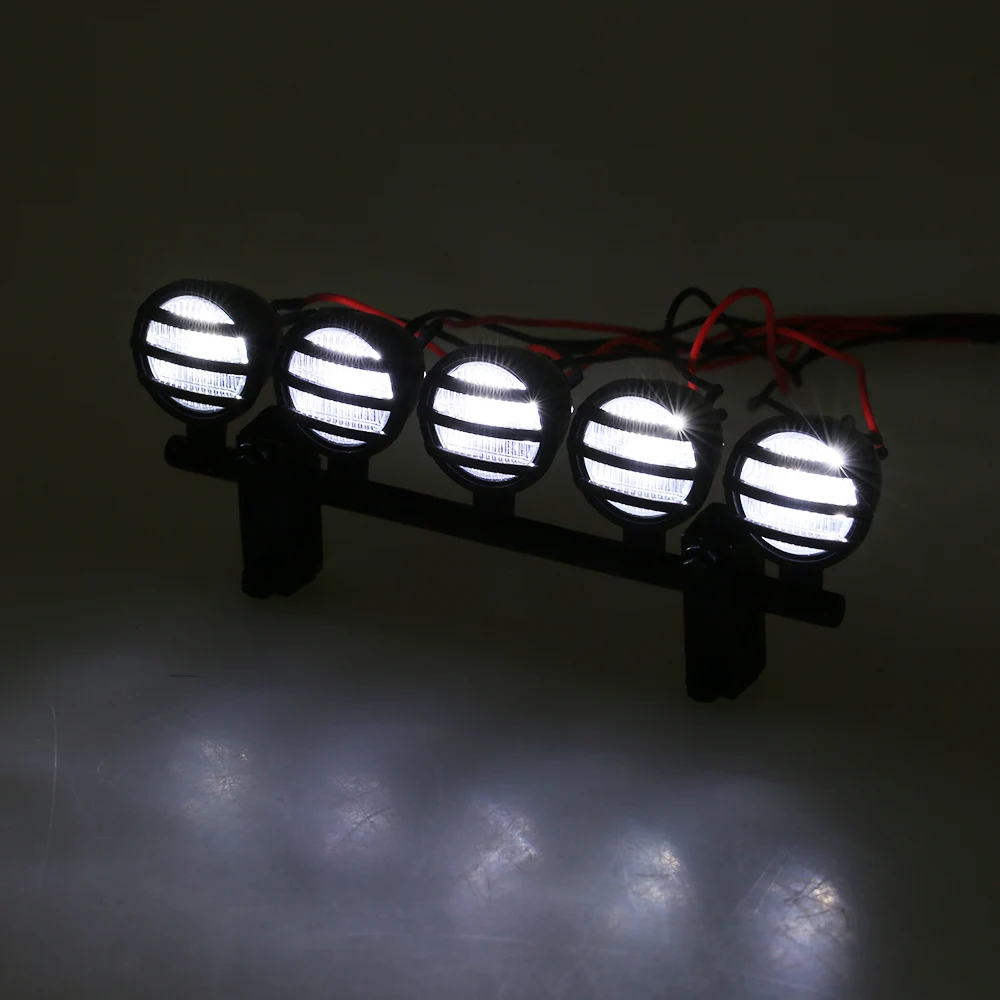 Светодиодная панель для крыши 5 прожекторов 1/10 RC ползунов|led light rc|light rcrc led |