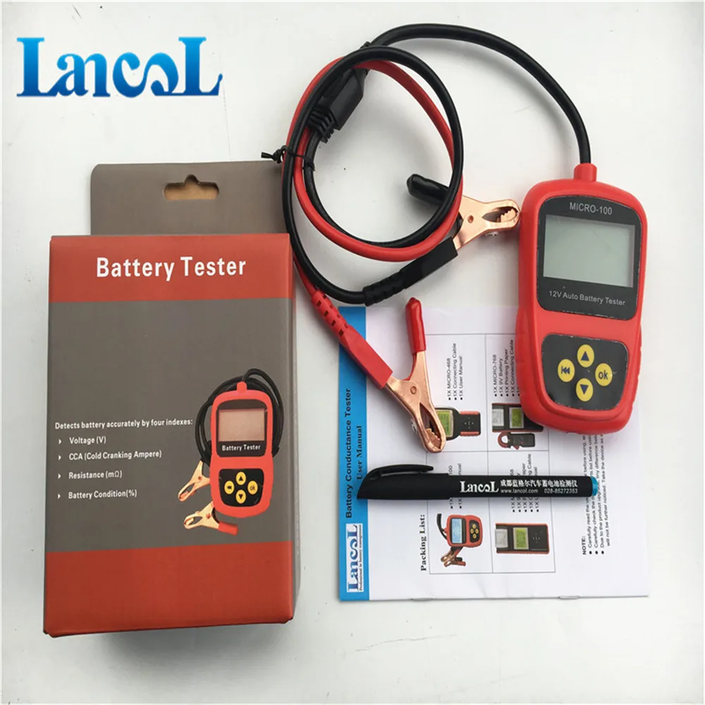 Автомобильный диагностический прибор LANCOL Цифровой тестер аккумулятора со