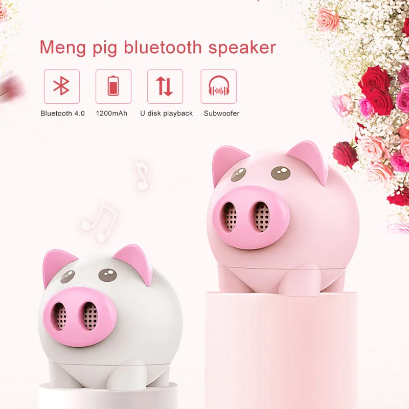 Портативный Bluetooth динамик в форме копилки мини стерео USB TF карта беспроводной @