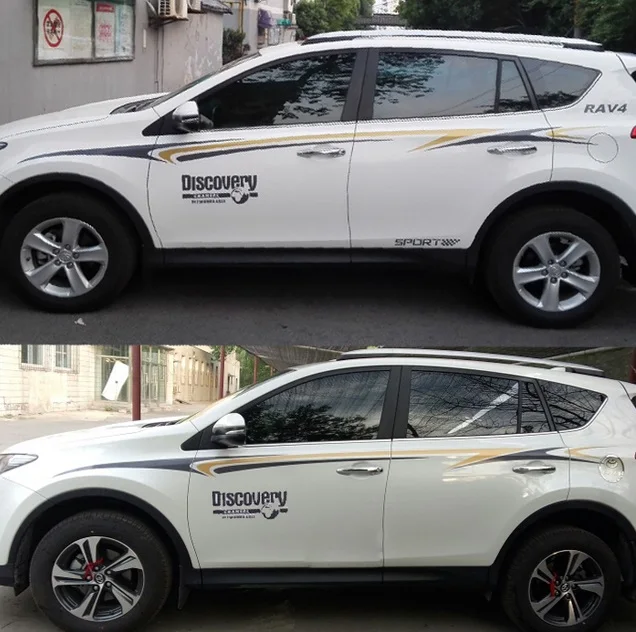 Высокоточная цветная наклейка на пояс кузова автомобиля индивидуальная для