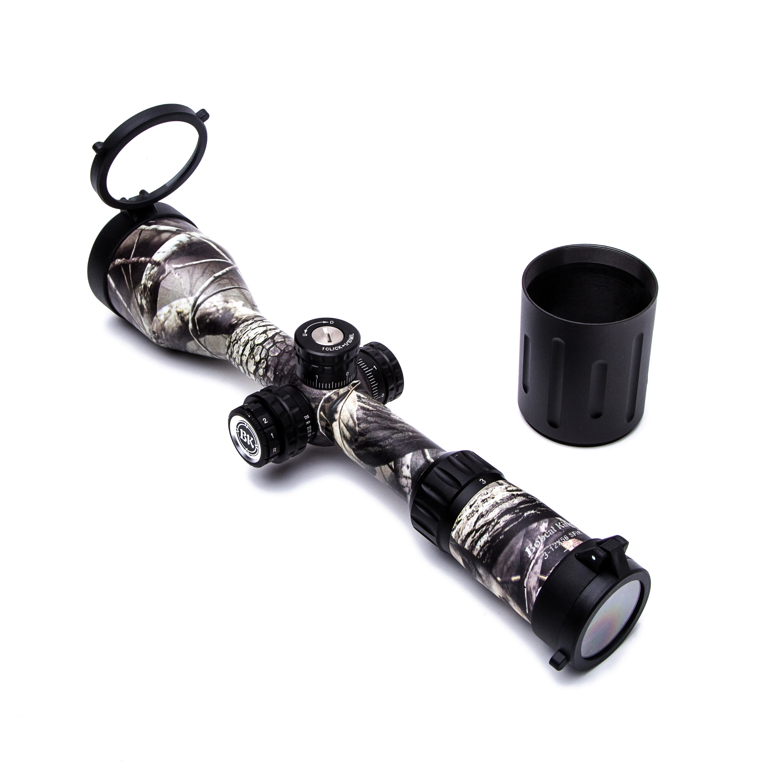 Bobcat King Optics BK 3-12X56SFIR riflescope camouflage appearance tactical optical sight sniper hunting air gun rifle aiming