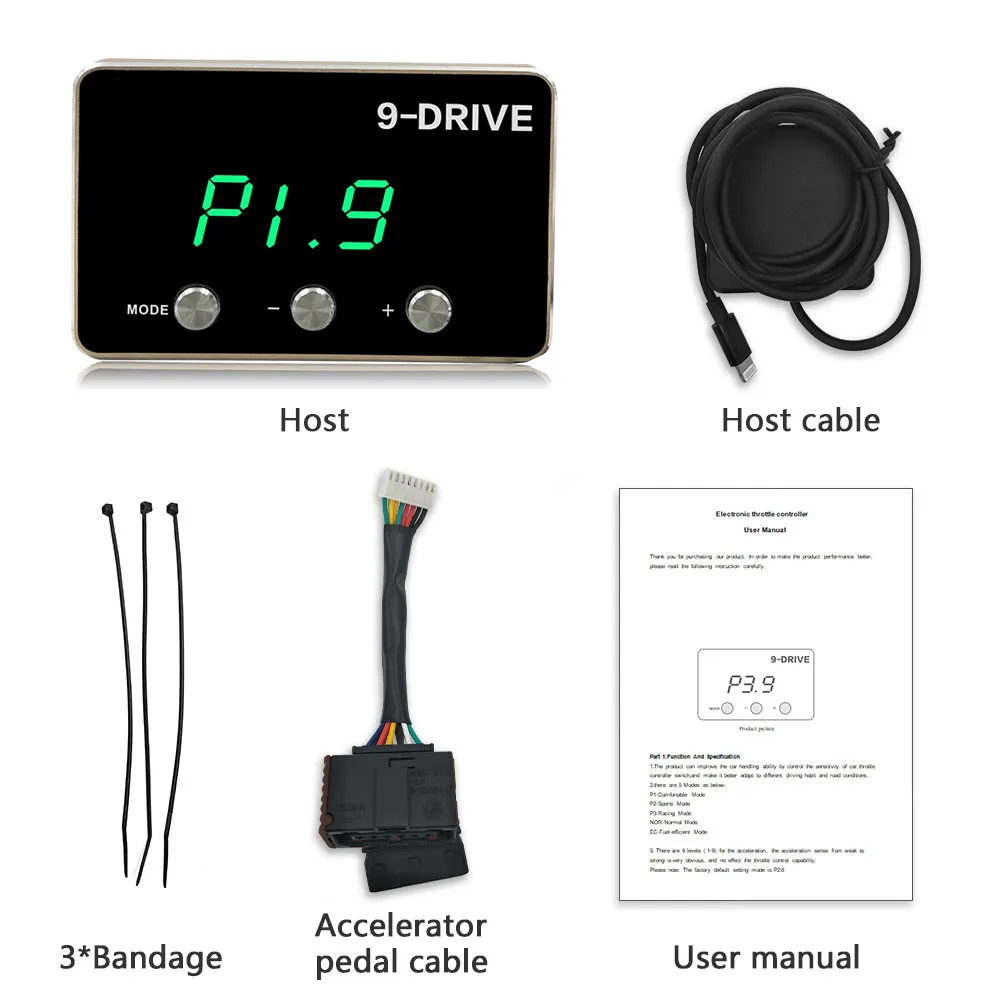 

Original Car Electronic Throttle Controller 9 Modes Auto Speed UP Swift Sport Gas Pedal Commander Accelerator Turbo