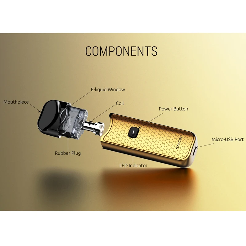 2 шт смол цвет Smok Nord Pod vape комплект система с 1100 мАч и 3 мл картридж Норд