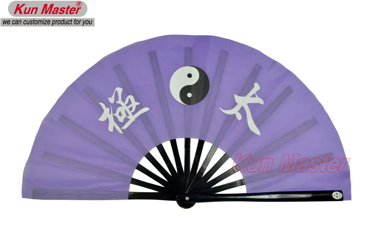 Бамбуковый боевой веер кунг фу для занятий боевыми войсками Wu Shu Fan рисунок