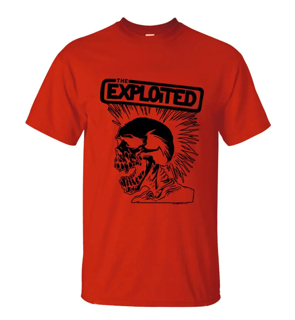 Новинка футболка в стиле панк с принтом черепа мужские футболки коротким рукавом