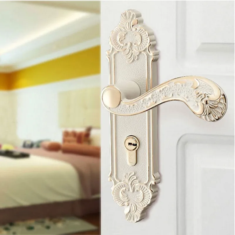 Модный простой континентальный античный механический замок интерьер двери