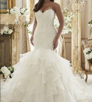 mermaid wedding dress white ivory bride sweet party wedding dress tail mesh wedding dress standard stock size