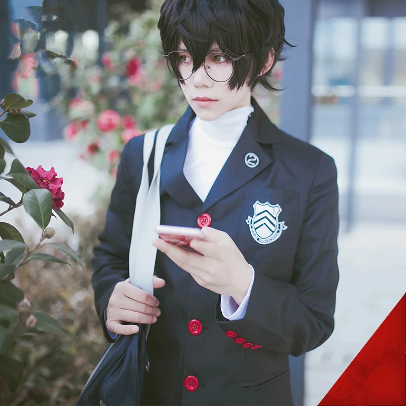 Костюм для косплея Persona 5 Джокер Акира Курусу комплект из топа и брюк мужчин