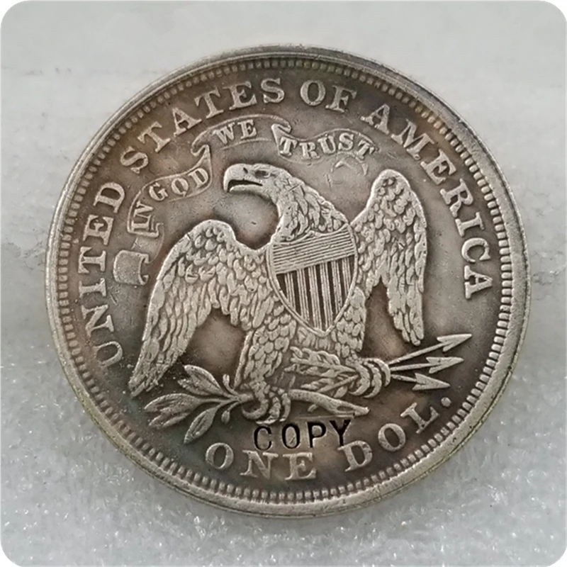 США 1870 индийский головной убор доллар узоры копия