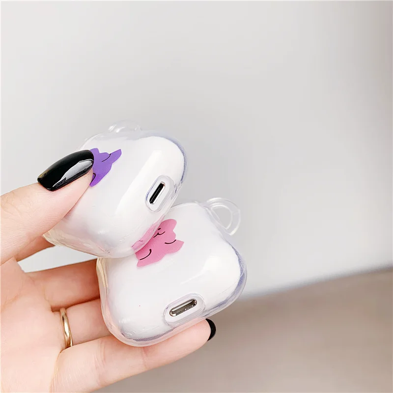 Медведь bluetooth гарнитура Защитная крышка для apple airpods Care Bears Мягкий силиконовый чехол беспроводные наушники зарядки кожи