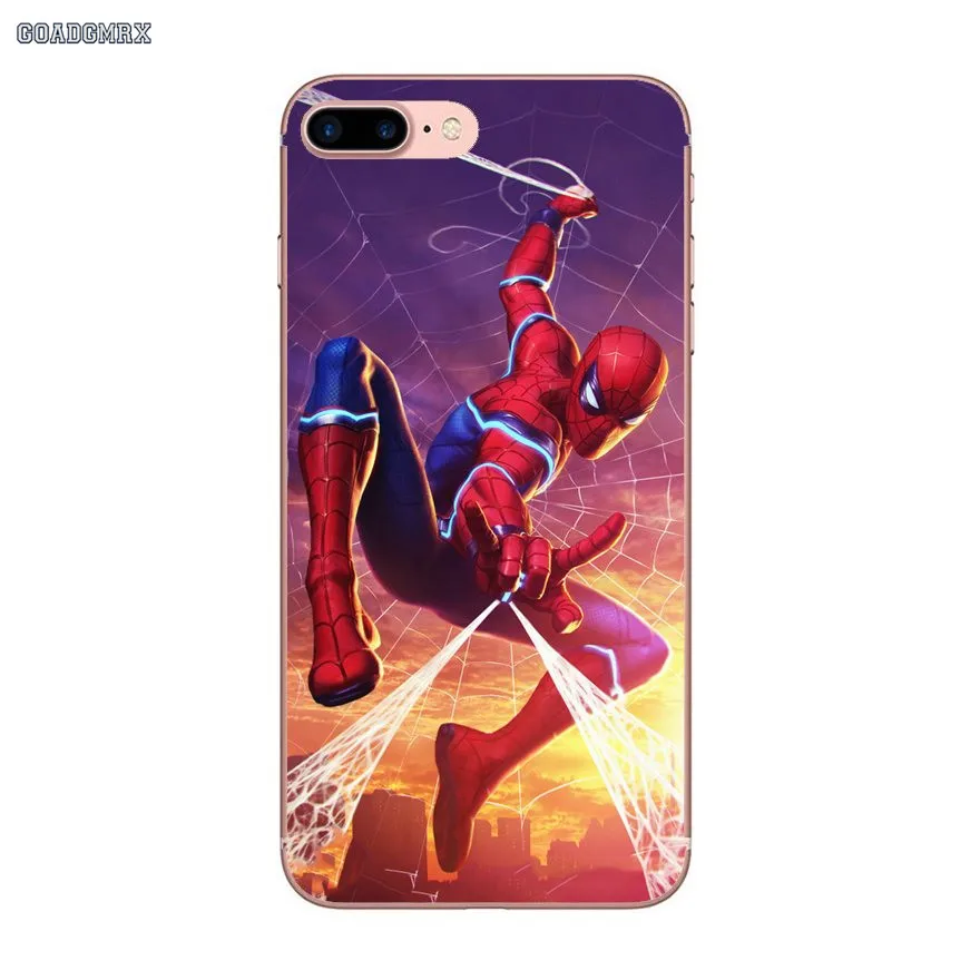 Мягкие прозрачные чехлы для Huawei P Smart P8 P9 P10 Lite Y6 Y7 Y9 Prime Pro 2017 2018 2019 комиксы Marvel