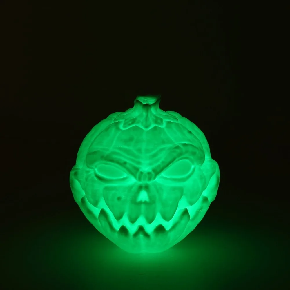 3D светодио дный LED Волшебный Хэллоуин яичная скорлупа Тыква Лампа луна ночь