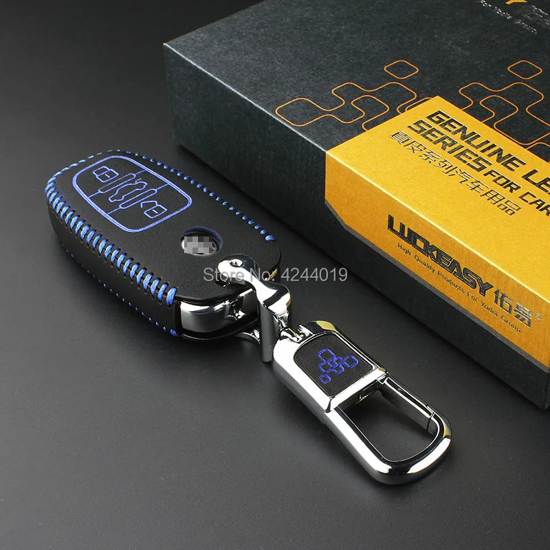 

LUCKEASY Car Keychain Keyring Key Bag Key Fob Central Key Cover For Volkswagen PHIDEON 2016-2017