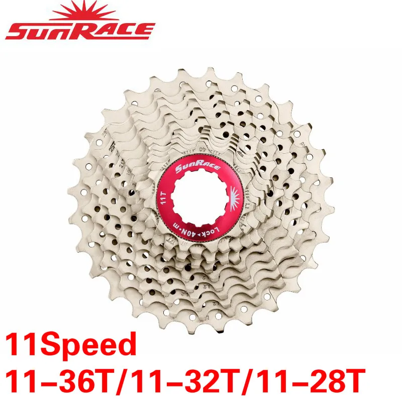 Кассета Sunrace 11 скоростей 28T/11 32T/11 36T для шоссейного велосипеда s велосипедный