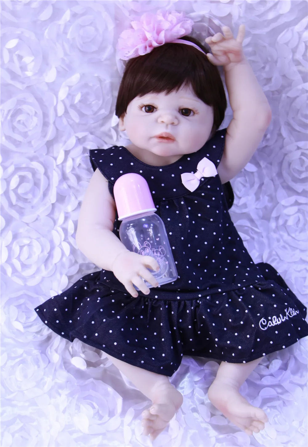 22 &quot55 см всего тела силикона Reborn Baby Doll игрушки Lifelike Детские на день рождения