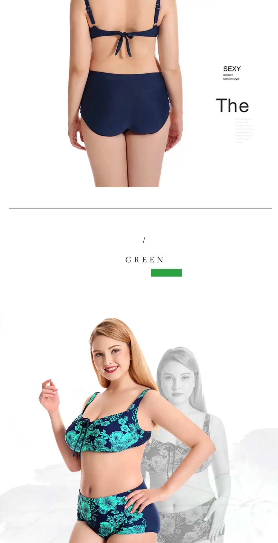 SHUSE размера плюс 10XL, бикини, купальник для женщин, пуш-ап, с принтом, Одноцветный, бандо, купальник для женщин, комплект бикини, купальный костюм, Большой размер, бюстгальтер