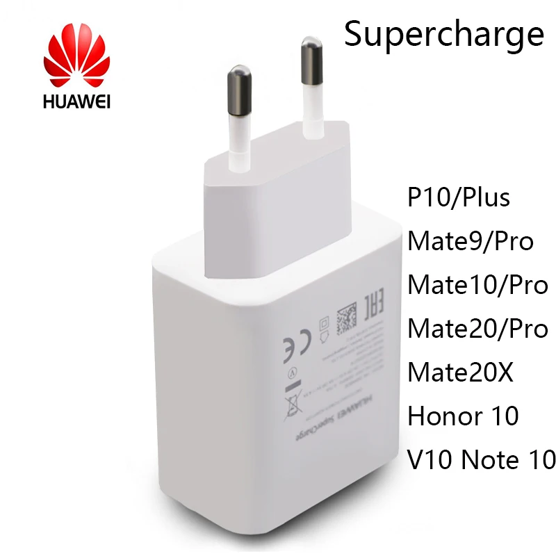 Зарядное устройство Huawei Supercharge Original Mate 9 10 Pro P10 Plus P20 20 X Honor note V10 адаптер 5a кабель Type