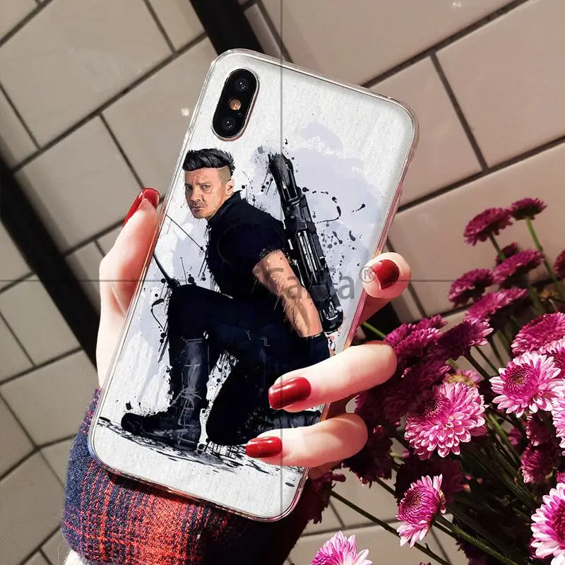 Ruicaica Marvel Hawkeye Прозрачный мягкий силиконовый чехол для телефона из ТПУ Apple iPhone 8 7 6 6S