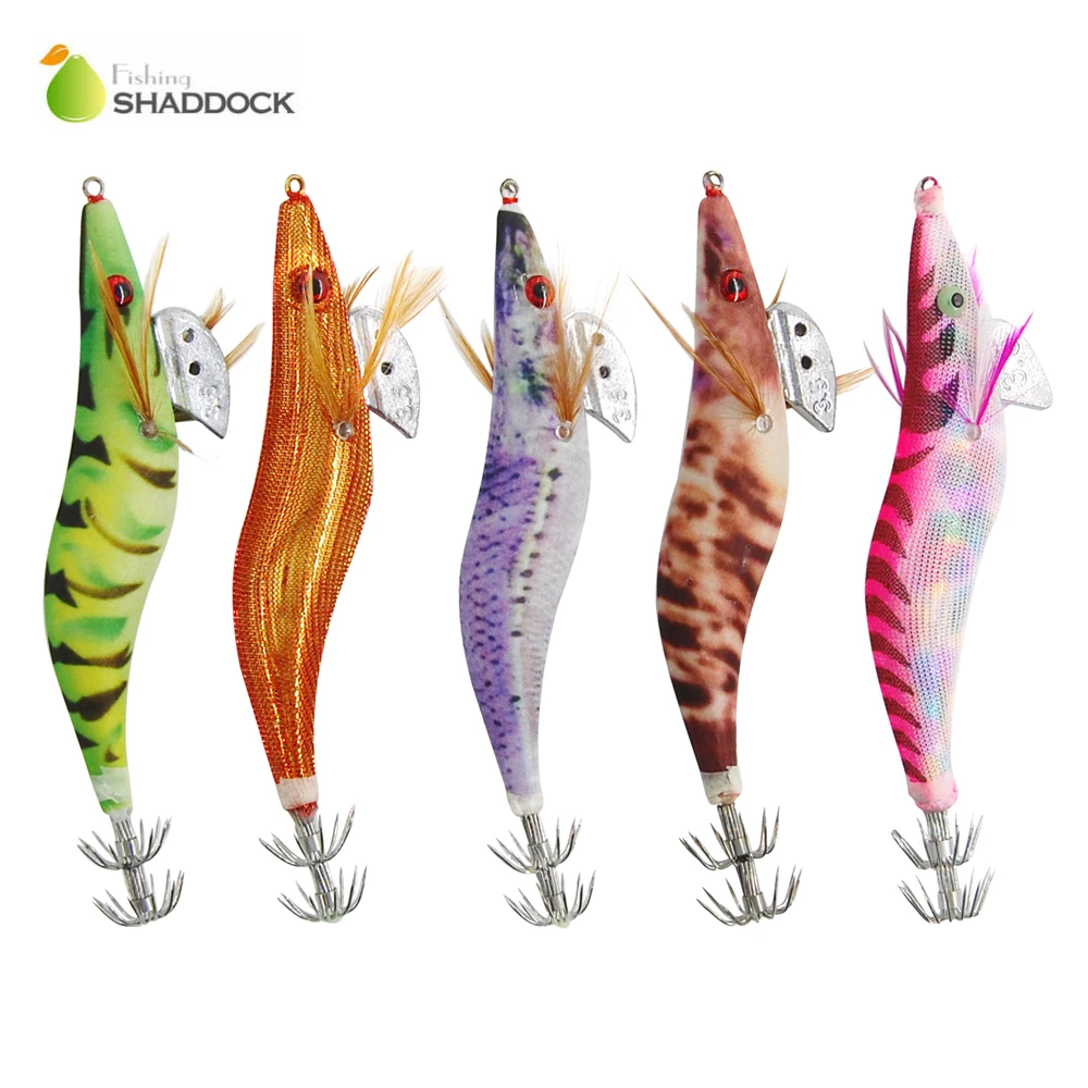 Shaddock Fishing 5 шт. жесткие пластиковые приманки для ловли осьминога кальмаров