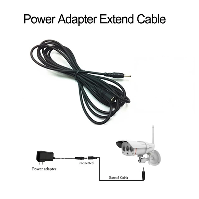 Cdycam адаптер питания кабель расширения 12V2A 5,5*2,1 мм 1 м 3 м 5 м 10 м до 12V1A 12V2A CCTV аксессуары E1202