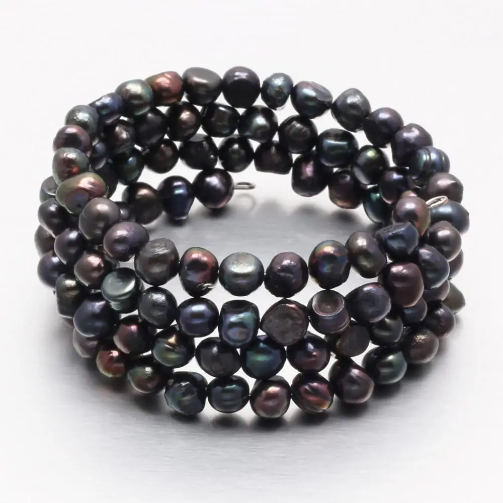 100% браслеты из натурального пресноводного жемчуга высококачественные для