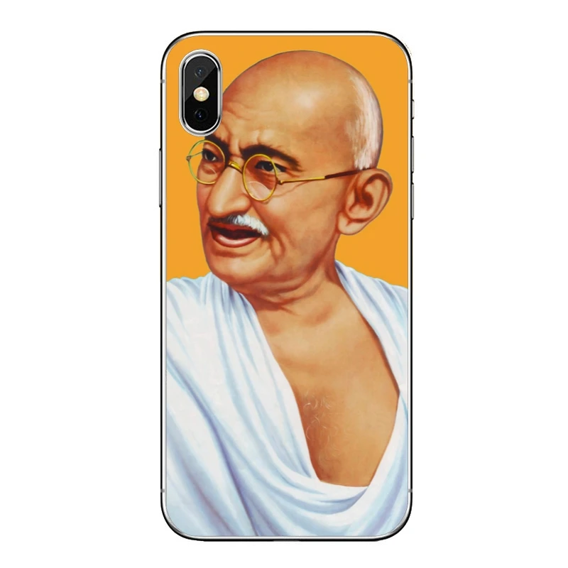 Чехол Mahatma Gandhi для телефона из Индии iPhone 8 7 6s 6 plus XR X XS Max SE 5s 5c 5 4s 4 iPod Touch мягкий