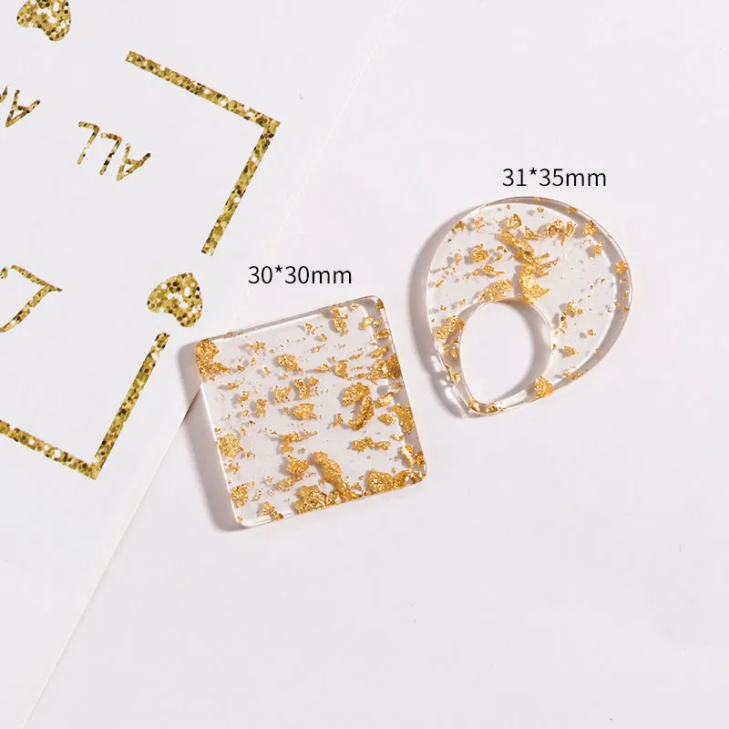 10 шт. модные коннекторы для подвесок из смолы сережек аксессуары бижутерии 31*35 мм