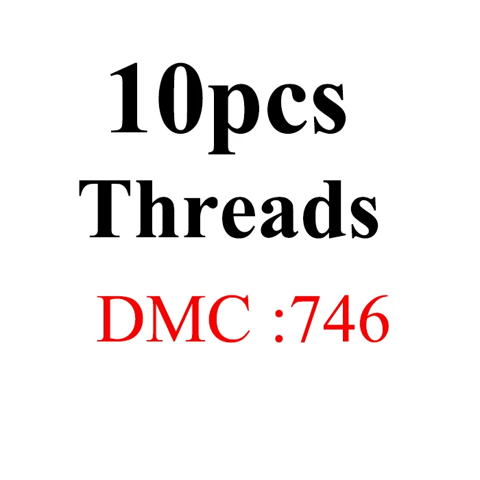 1.2m10pcs-DMC746 Golden Panno DIY DMC 726-775 вышивка нитью нитки 10 шт./лот 1,2 м Набор для вышивки крестом наборы для вышивки крестом 11,12 - Цвет: 1.2m10pcs-DMC746