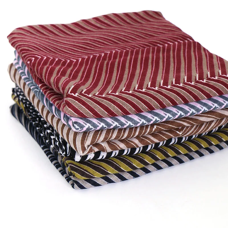 Высокое качество хлопок принт геометрический хиджаб шарф повязка на голову