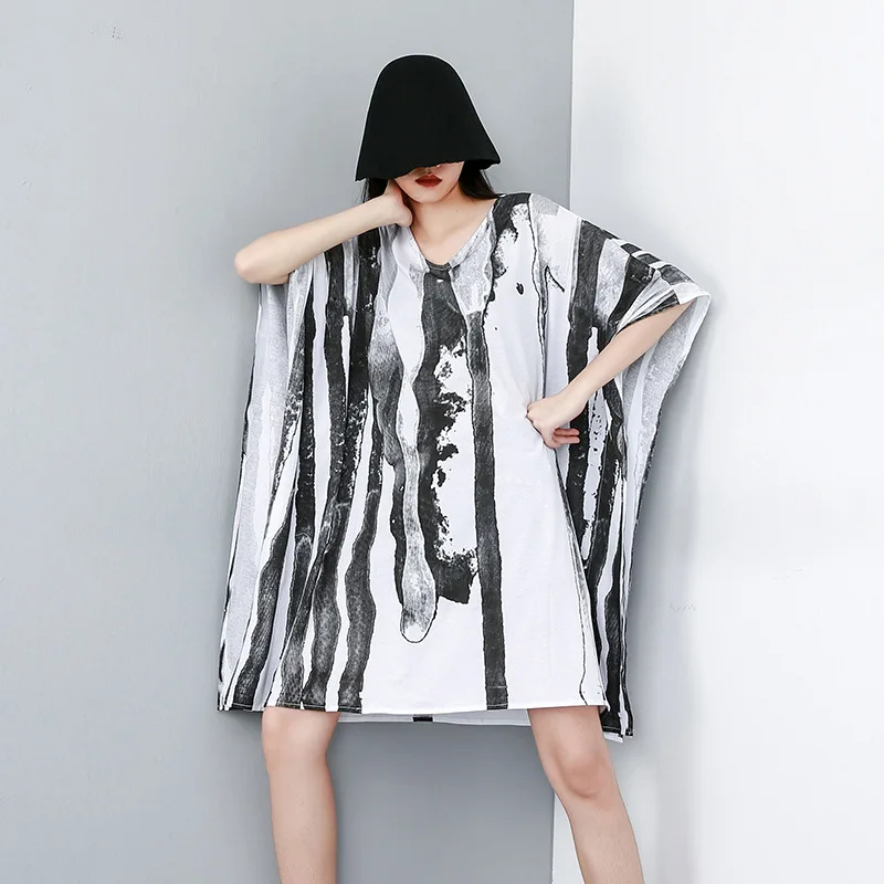 Новинка 2019 модная повседневная женская одежда размера плюс Длинные футболки