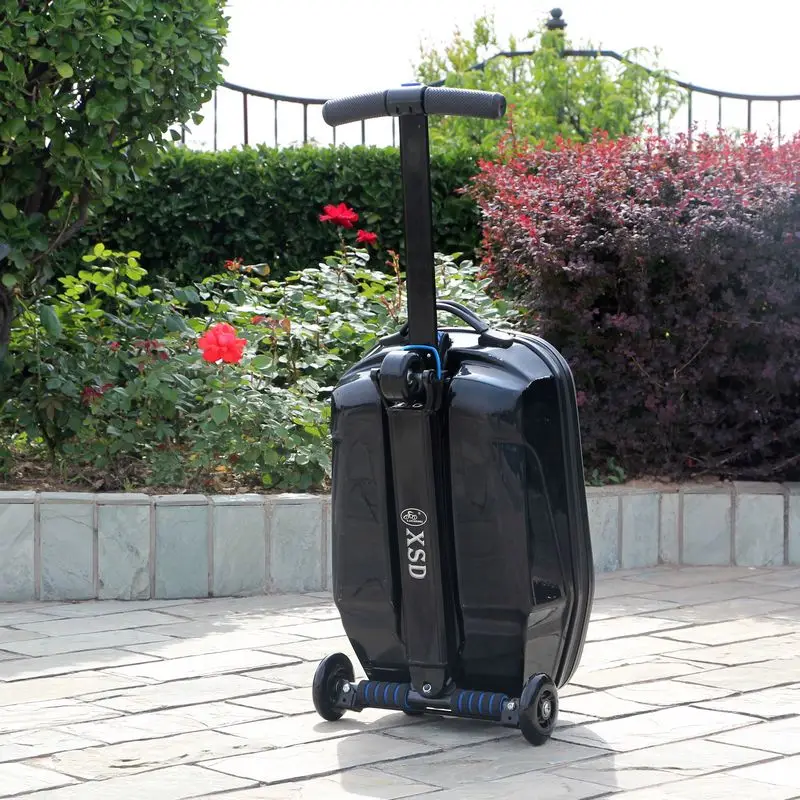 100% PC Suitcase Fashion Students Scooter Boy Cool 3D Case Carts Extrusion Business Travel Baggage Children Boarding Box 2 Types | Багаж и