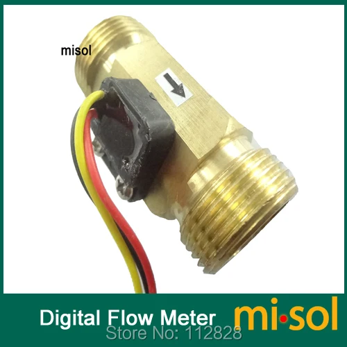Электронный расходомер MISOL DN20 3/4 дюйма 2-45 л/м измерительный переключатель |