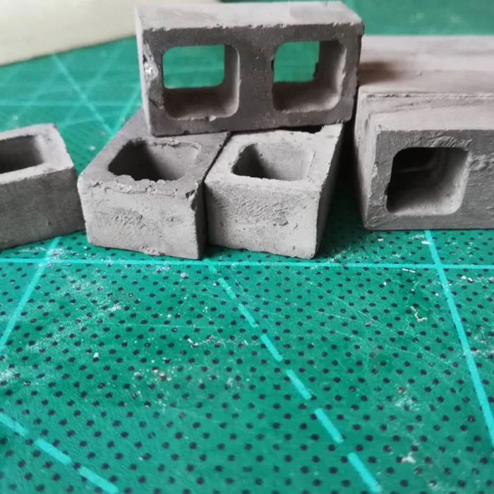 60 шт. 1/12 масштаб полый цементный кирпич DIY песочный стол модель здания пейзаж