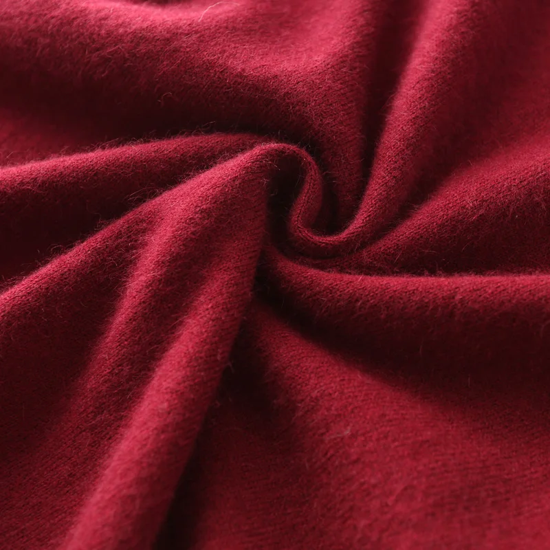 Мужские кашемировые свитера с круглым вырезом JECH модные однотонные вязаные