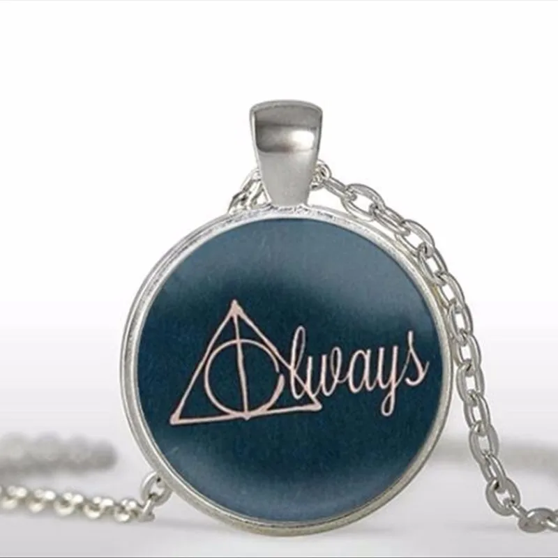 Deathly Hallows ожерелье Поттер Снейп Ожерелье Стекло Фото Арт Колье оптом A-105 HZ1