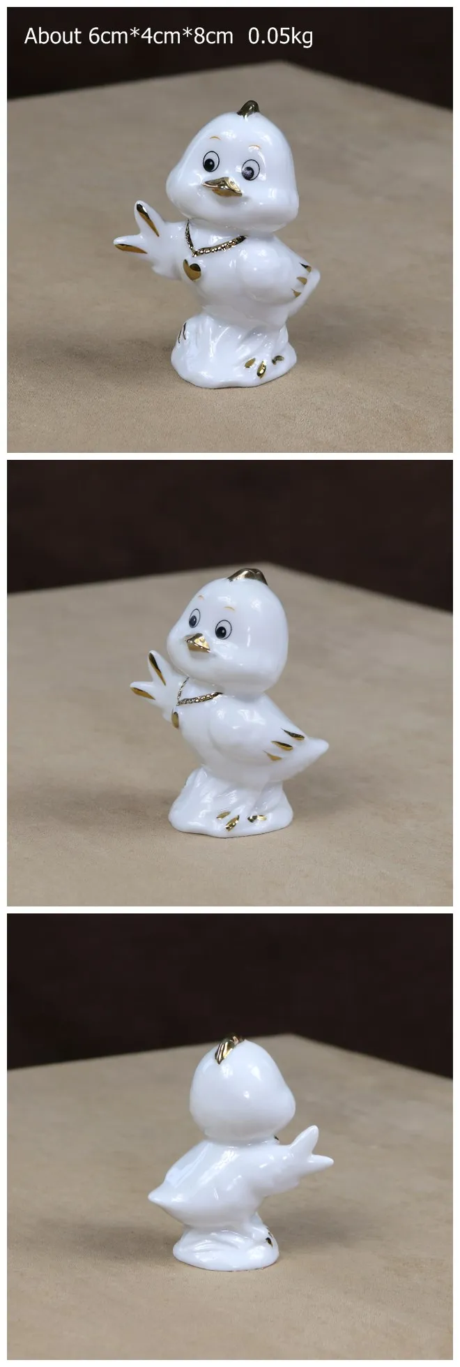 Chubby фарфор цыпленок миниатюрный керамический цыпленок фигурка девушка украшение комнаты подарок ремесло мини-орнамент Банкер леди продавец