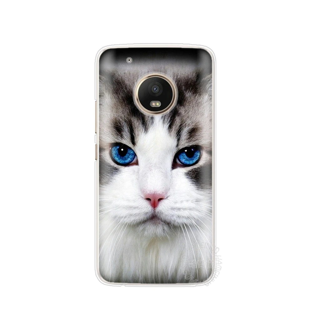 HAMEINUO кошка котенок зеленые глаза милые животные чехол для Motorola Moto G6 G5 G5S G4 PLAY PLUS ZUK