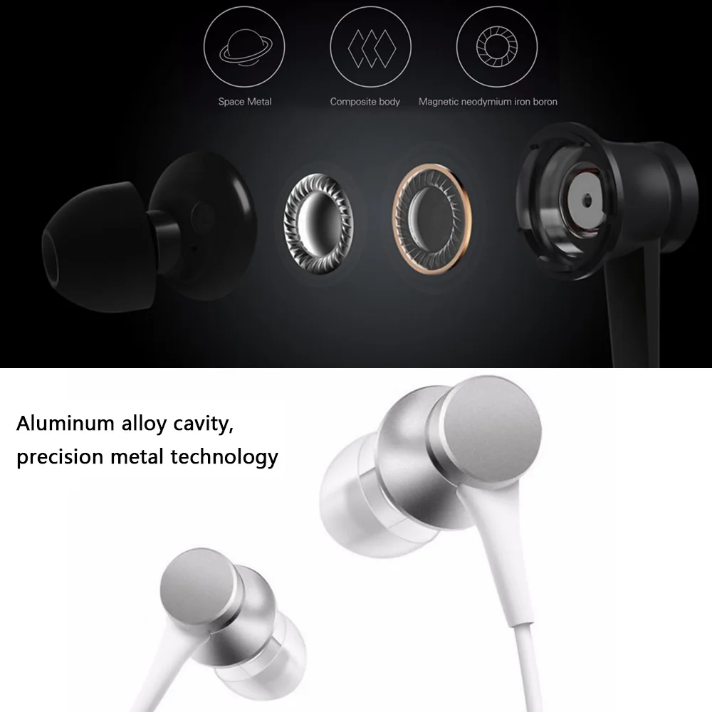 Оригинальные наушники Xiaomi Mi Piston базовая версия Fresh Edition вкладыши с микрофоном для