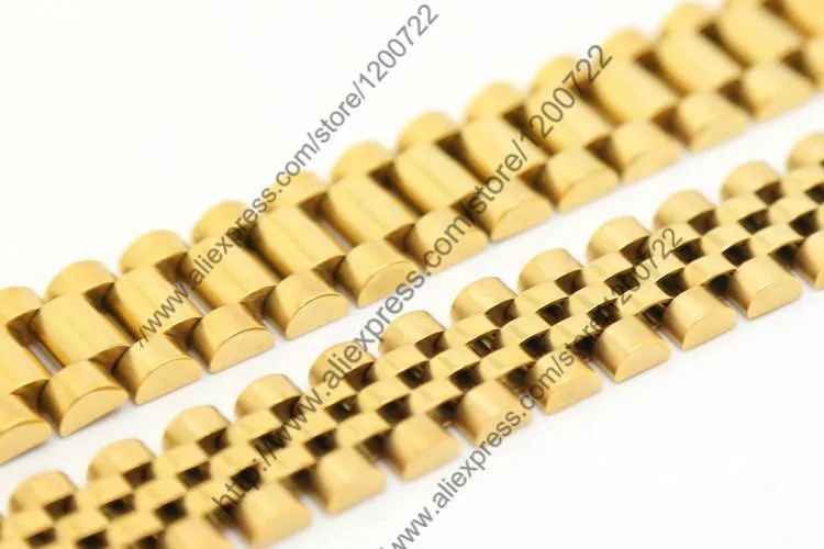 24K Gold Color Hiphop Watchband President Strap Crown Adjustable Bracelet Stainless Steel Large Solid Heavy Bangle | Украшения и