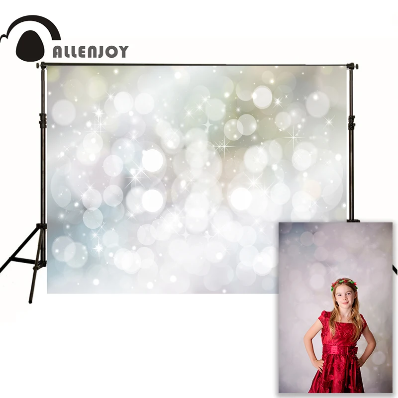 Allejoy фон для фотосъемки с подсветкой bokeh рождественские точки белые детские милые