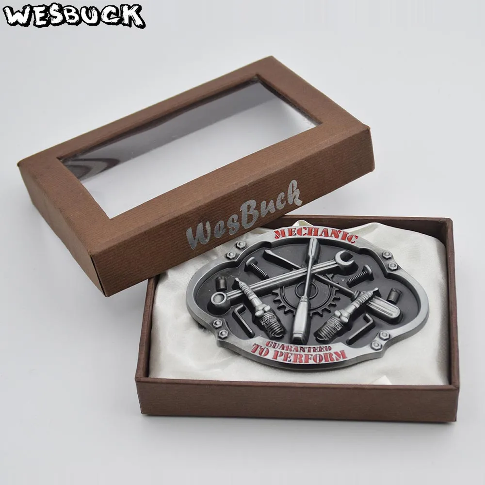 5 PCS MOQ WesBuck бренд приятный дизайн пояс механика Пряжка из цинкового сплава